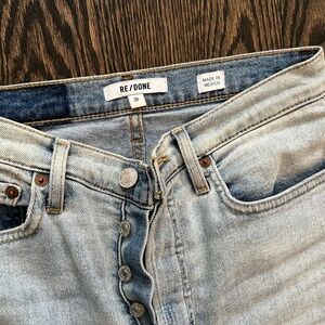 Re/Done Redone jeans size 26 bright blue high rised